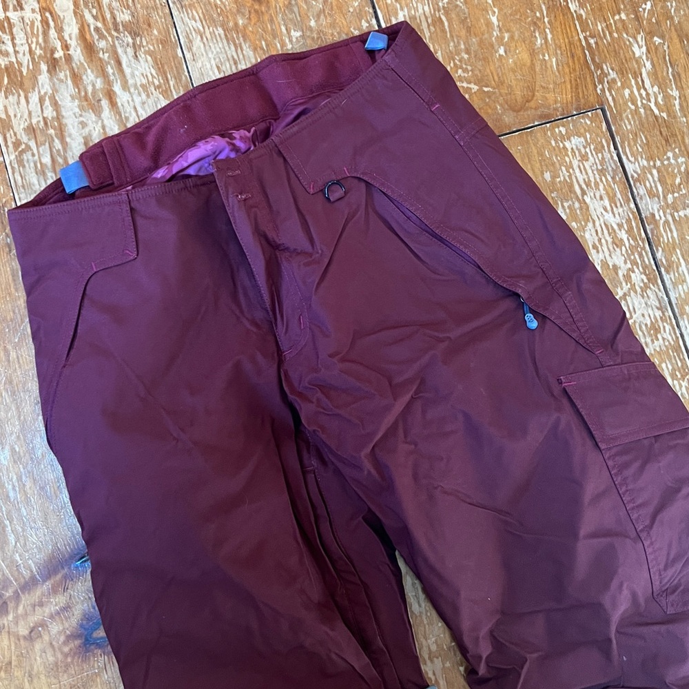 PATAGONIA BURGUNDY SNOW PANTS
